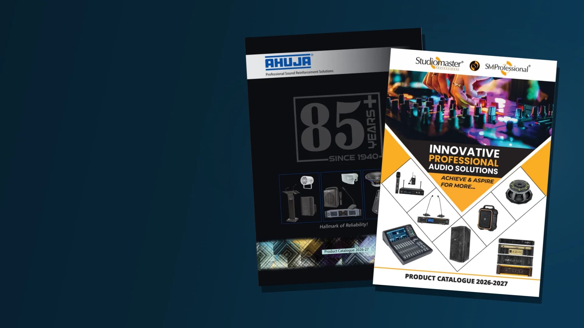 Ahuja and SM Professional 2026-27 product catalogues