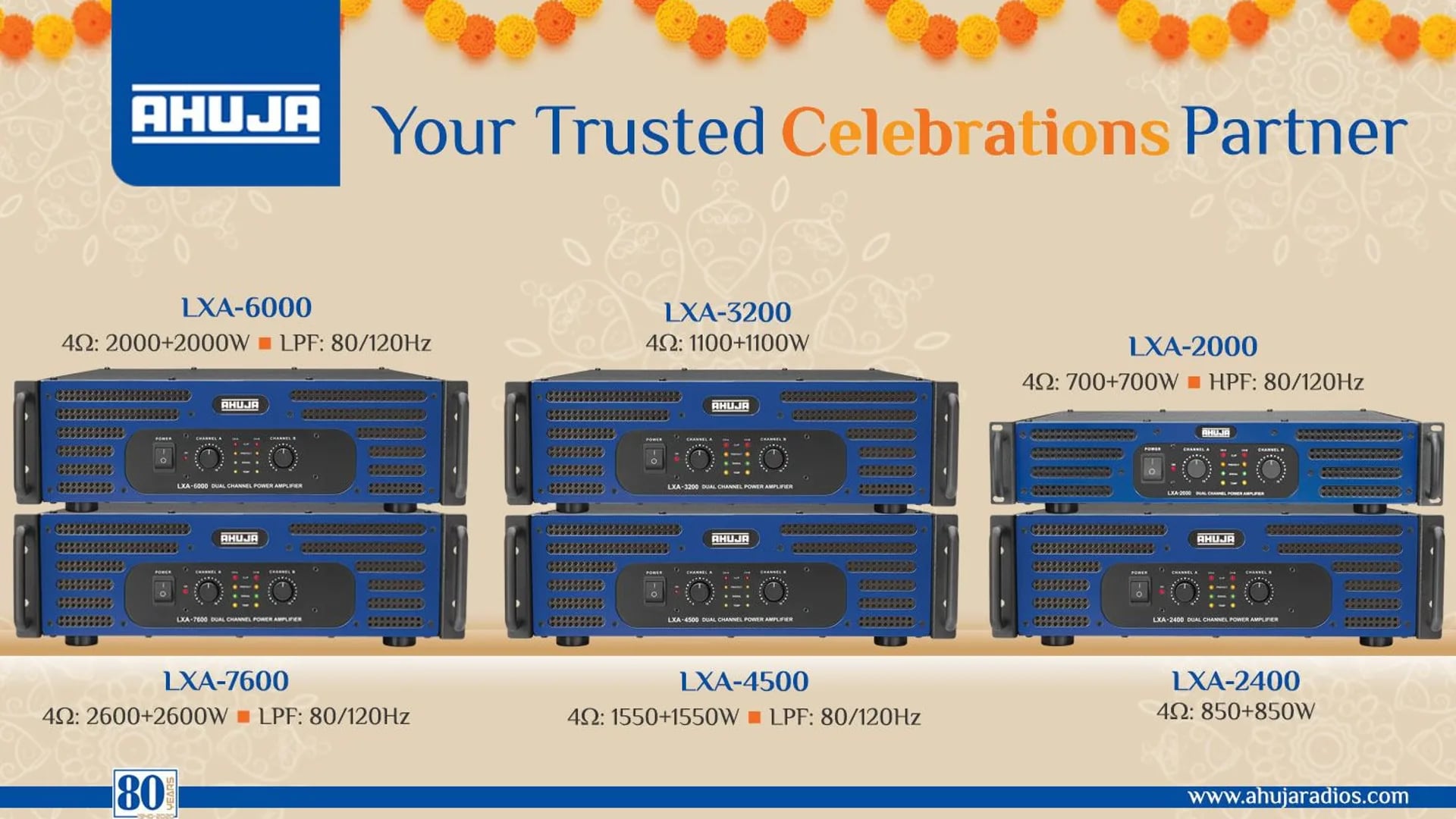 Ahuja PA & Pro Audio celebrations range